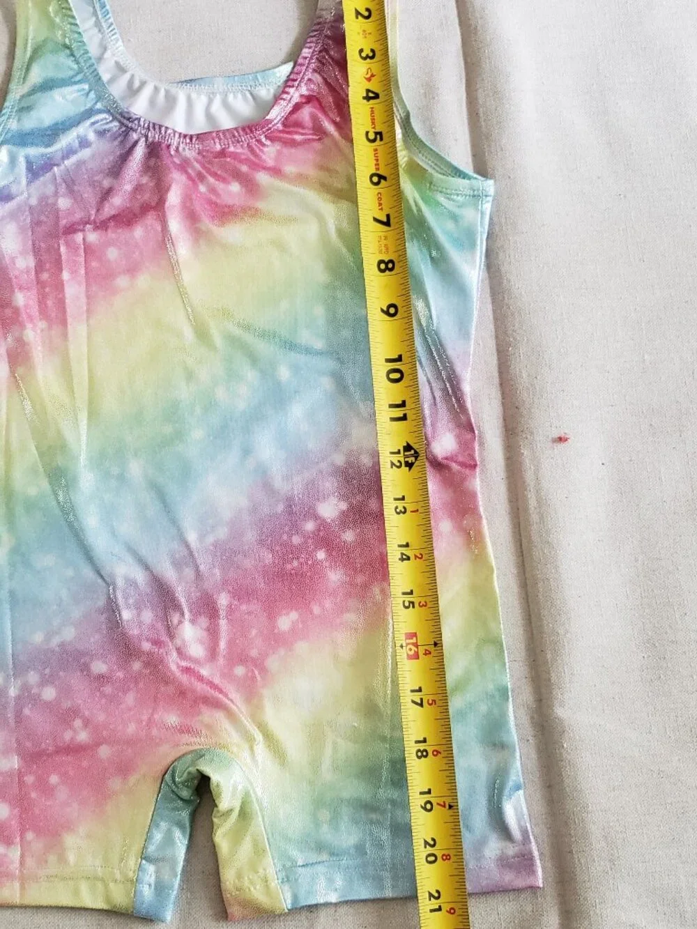 Leotards for Girls Gymnastics Size 6-7 Years Rainbow Pink Purple Gym Dancewear